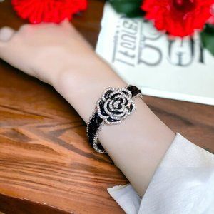 Stunning Crystal Camellia Bracelet
